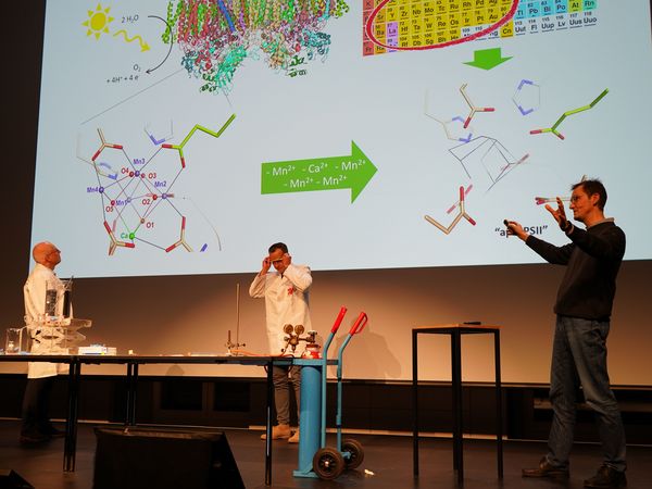 Talk by Arne Thomas and Holger Dobbek - preparing for the Luminol Experiment