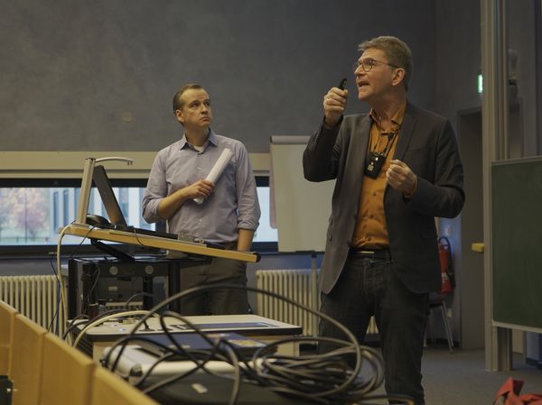 Prof. Christian Limberg giving his talk
