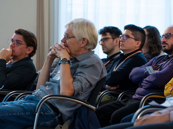 UniSysCat group leader Peter Hegemann at Berlin Postdoc Day 2024