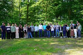 Group photo at the EC2/BIG-NSE retreat 2025 in Döllnsee. 